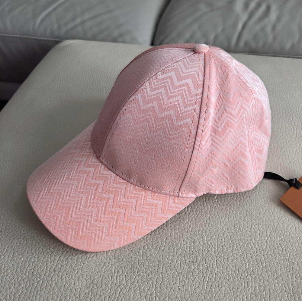 NWT - Missoni Adult Silk Blended Chevon Jacquard Baseball Cap - Picture 3 of 8